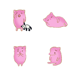 [LINE絵文字] Little pig emoji 1の画像