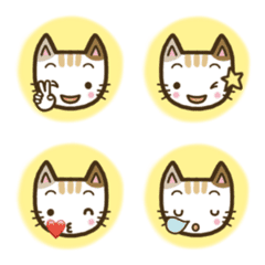 [LINE絵文字] 毎日絵もじ【ねこ】の画像