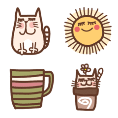 [LINE絵文字] ねこ（基本絵文字）の画像