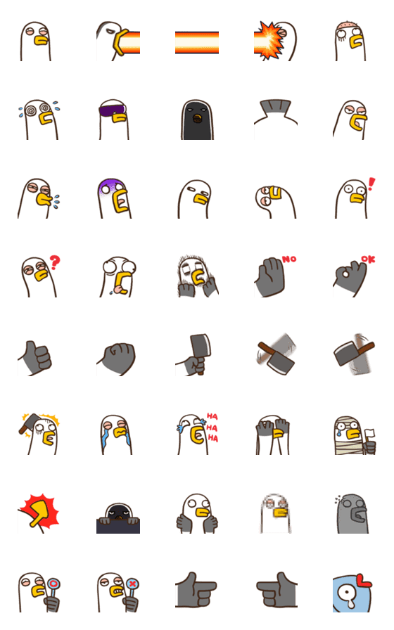 [LINE絵文字]i am Seagull_emojiの画像一覧