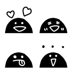 [LINE絵文字] 黒いやつ3の画像