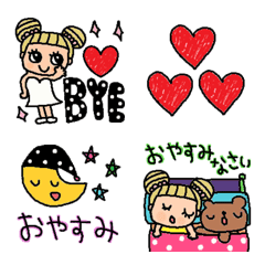 [LINE絵文字] (色んな絵文字セット75大人可愛いシンプル)の画像