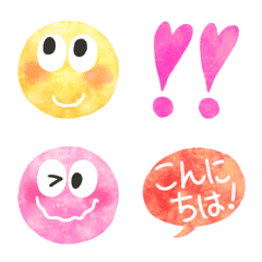 [LINE絵文字] ポップ★ニコちゃん★ハートの画像