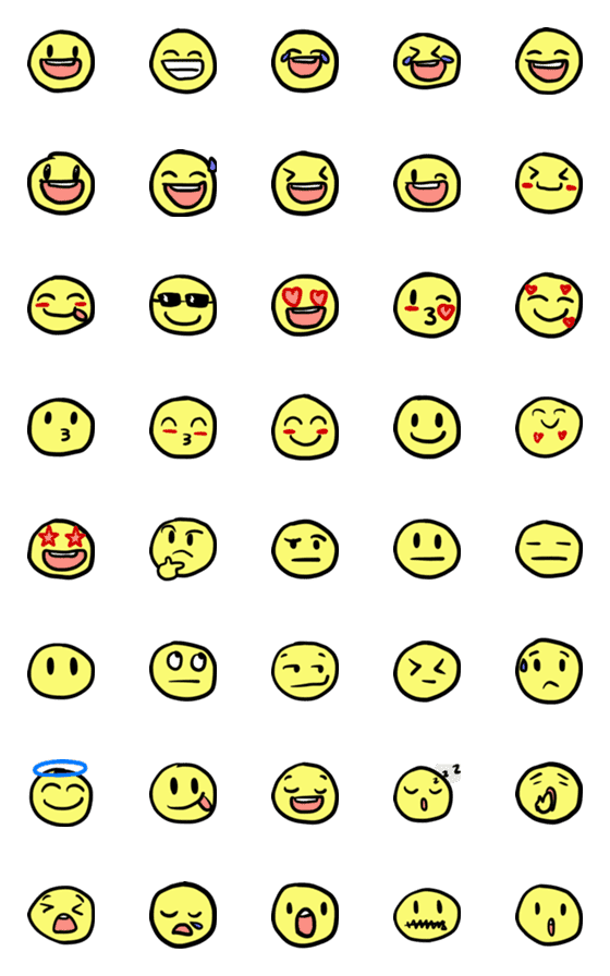 [LINE絵文字]Vanman.Art Simple Emoji1の画像一覧