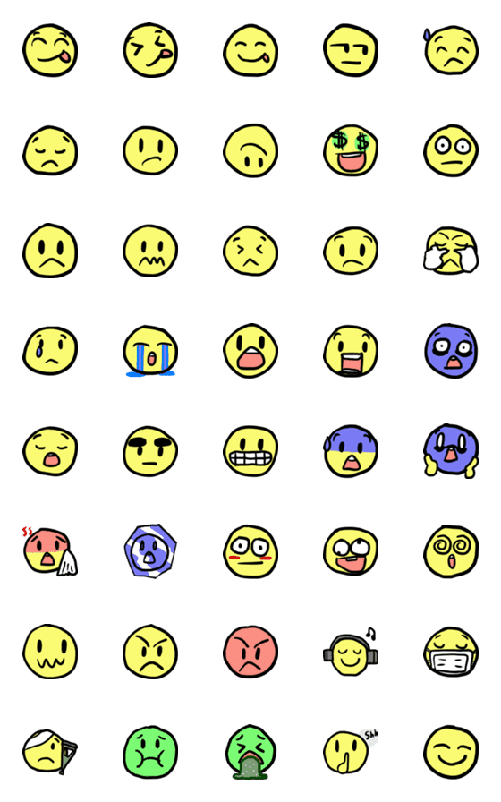 [LINE絵文字]Vanman.Art Simple Emoji2の画像一覧