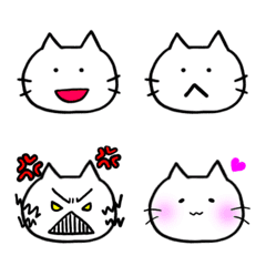 [LINE絵文字] ゆるい動物(ねこ)の画像