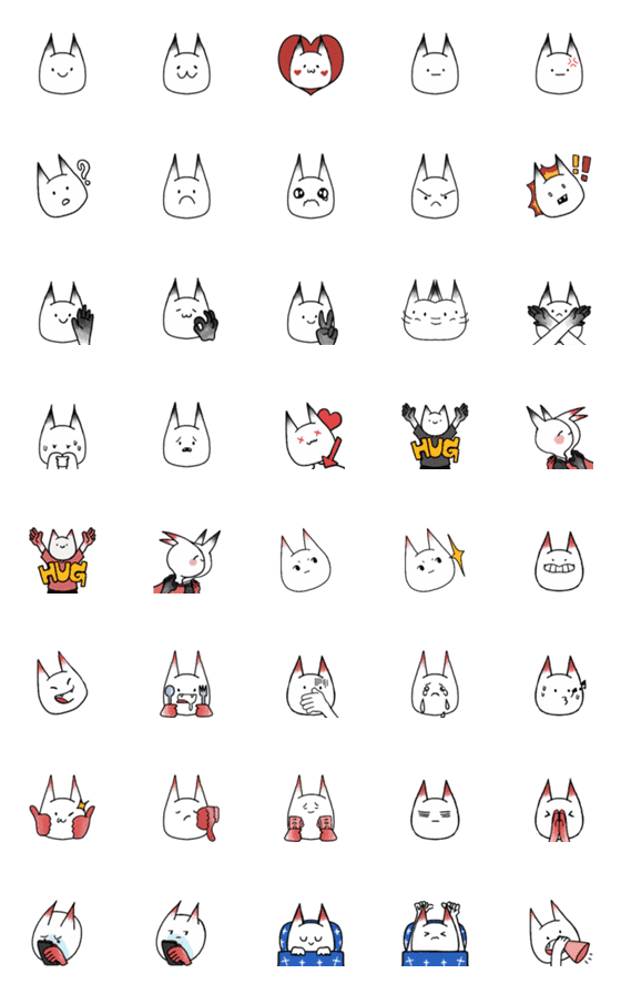 [LINE絵文字]Myuwem everyday emojiの画像一覧