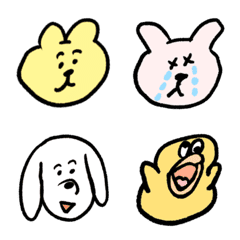 [LINE絵文字] ゆるい生き物 49の画像