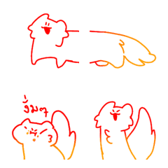 [LINE絵文字] Fire cat v.2の画像