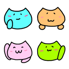 [LINE絵文字] もちもちねこの絵文字の画像