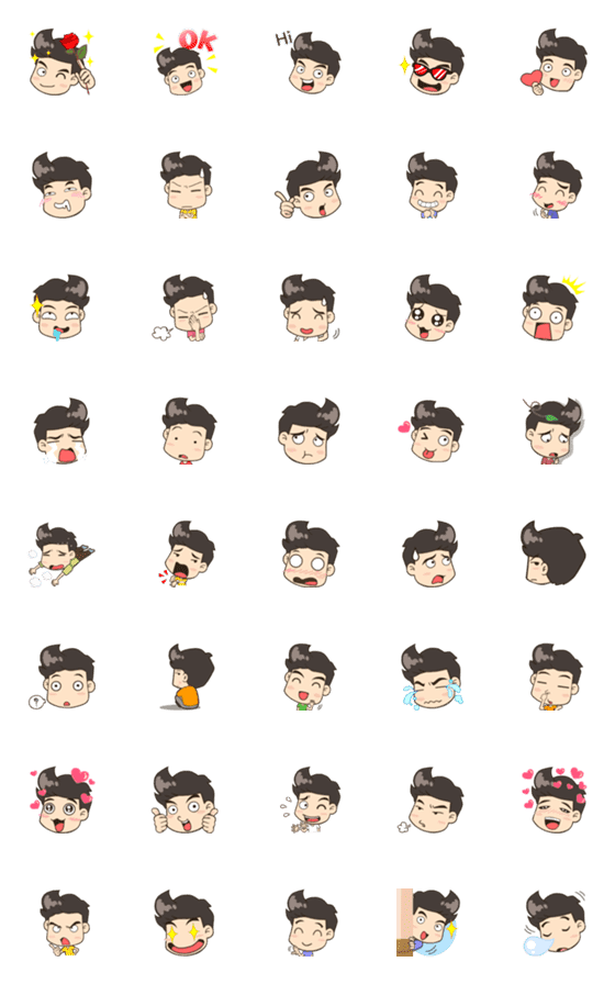 [LINE絵文字]Hello My Love Emoji so cuteの画像一覧