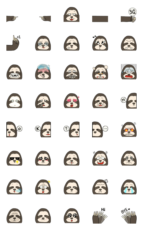 [LINE絵文字]Sloth Slothの画像一覧