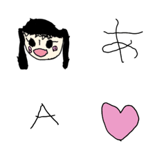 [LINE絵文字] へたっぴもじもじの画像