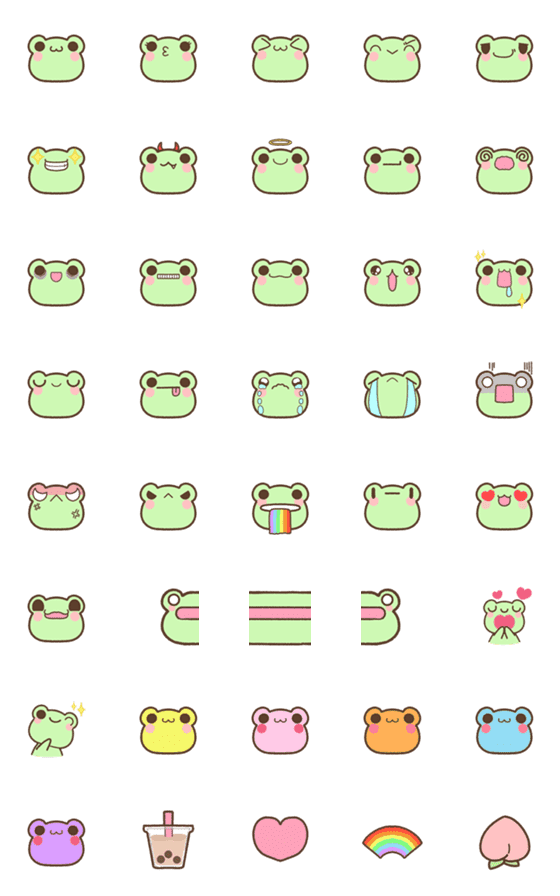 [LINE絵文字]Momo The Frogの画像一覧