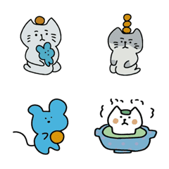 [LINE絵文字] 混乱した猫の画像