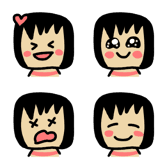 [LINE絵文字] こけしちゃん2の画像