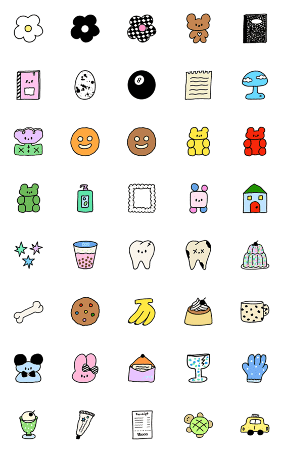 [LINE絵文字]ACA emojiの画像一覧