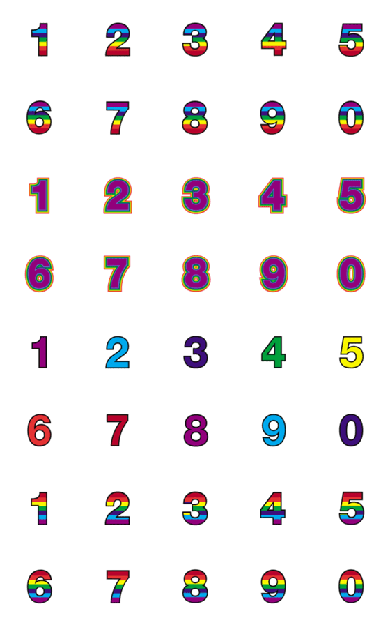 [LINE絵文字]Number emoji 19の画像一覧