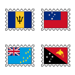 [LINE絵文字] Stamp flag 02の画像