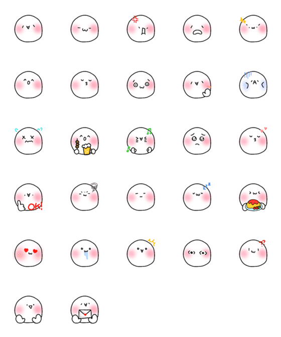 [LINE絵文字]nostalgic "maru"emojiの画像一覧