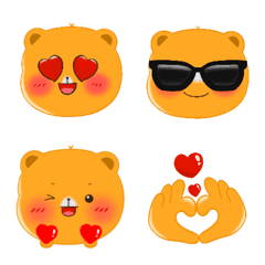 [LINE絵文字] Yellow bearの画像