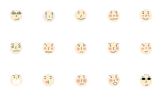 [LINE絵文字]booboo faceの画像一覧