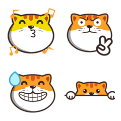 [LINE絵文字] Explosion of expression, tiger faceの画像