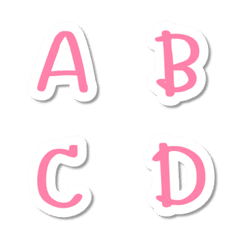 [LINE絵文字] English alphabet v.1の画像