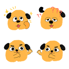 [LINE絵文字] Lazy Dog Emoticonの画像