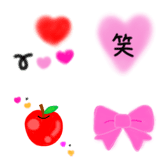 [LINE絵文字] ふわふわ♡シンプルの画像