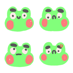 [LINE絵文字] A cute little frogの画像