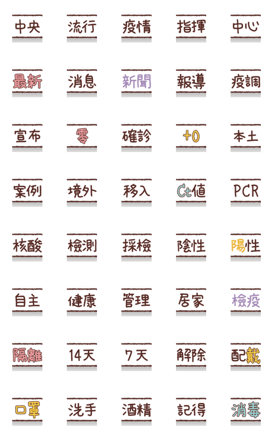 [LINE絵文字]Put labels everywhere [COVID-19 1]の画像一覧