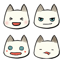 [LINE絵文字] ねこでしょうか？ 絵文字の画像