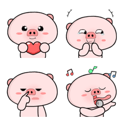 [LINE絵文字] PinkyThe Pig 2 Emojiの画像