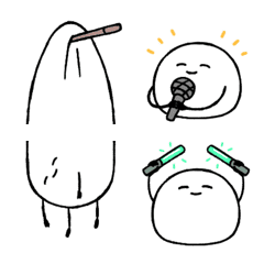 [LINE絵文字] Just a mochi emoji 2の画像