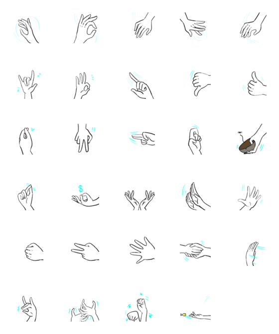 [LINE絵文字]one hand-Do not askの画像一覧