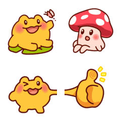 [LINE絵文字] GwaGwa's Gwa Bao＆Mushroom Assorted Emojiの画像