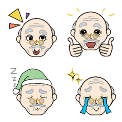 [LINE絵文字] A grandpaの画像