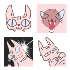 [LINE絵文字] SPHYNX CATの画像