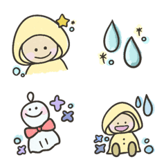 [LINE絵文字] 雨の日の絵文字の画像