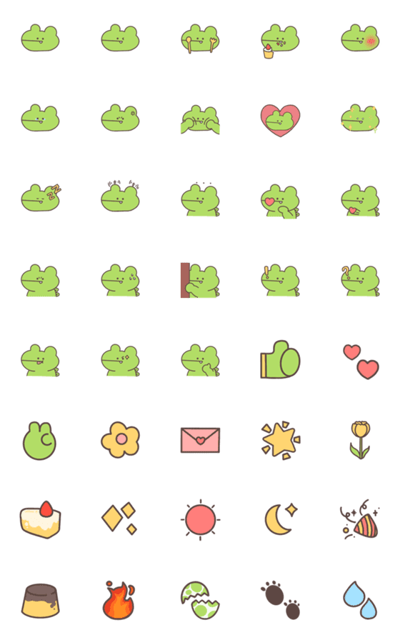 [LINE絵文字]Crocodile dinosaur's cute emoji.の画像一覧