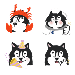 [LINE絵文字] huskypiggyboobooの画像