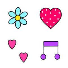 [LINE絵文字] - - - ♡  simple  ♡ - - -の画像