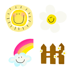 [LINE絵文字] ISSOHAPPY | colorful emojiの画像