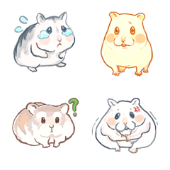 [LINE絵文字] many hamsterの画像