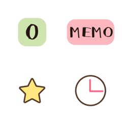 [LINE絵文字] Cute pocketbook,calendar,diary stickers3の画像