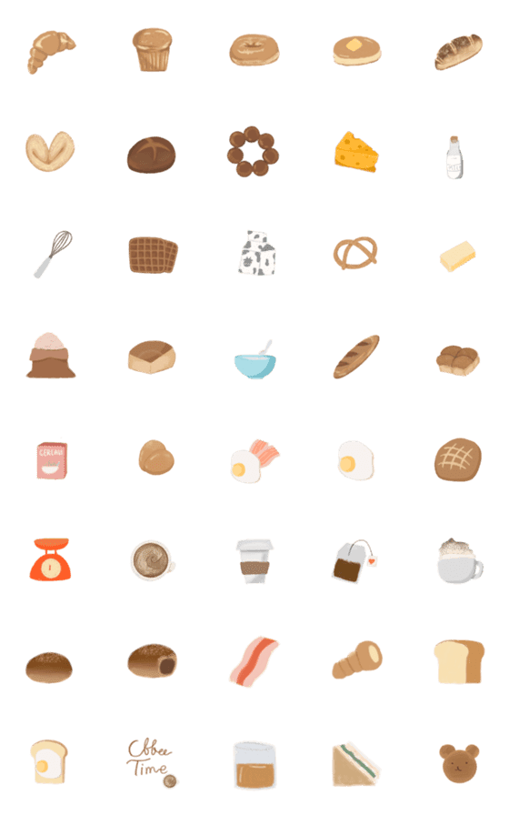 [LINE絵文字]My mini Bakery.の画像一覧