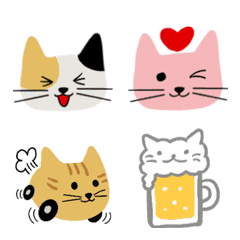 [LINE絵文字] 猫猫トーク絵文字の画像