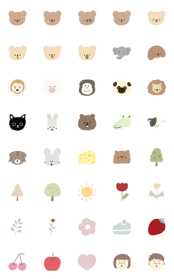 [LINE絵文字]tulip_bear1の画像一覧