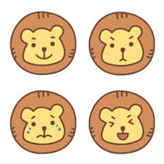 [LINE絵文字] Lion Phoebe Emoji 1の画像